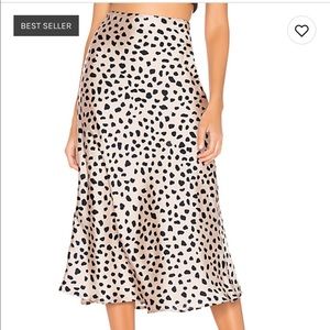 NEW LOVERS AND FRIENDS LEOPARD MIDI SKIRT